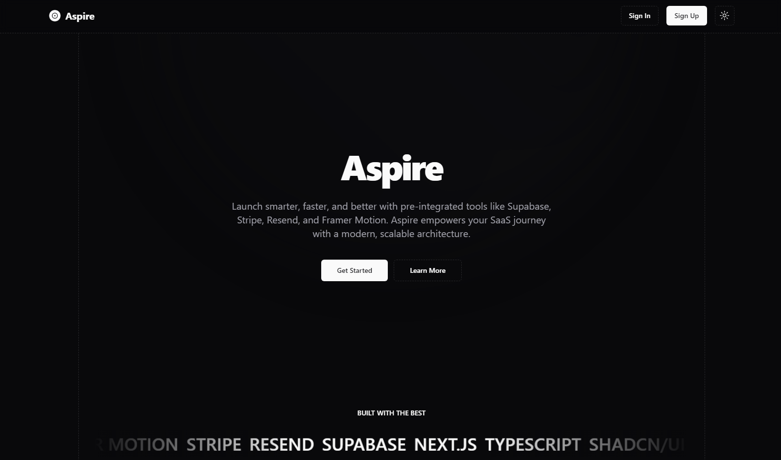 Aspire – Next.js SaaS