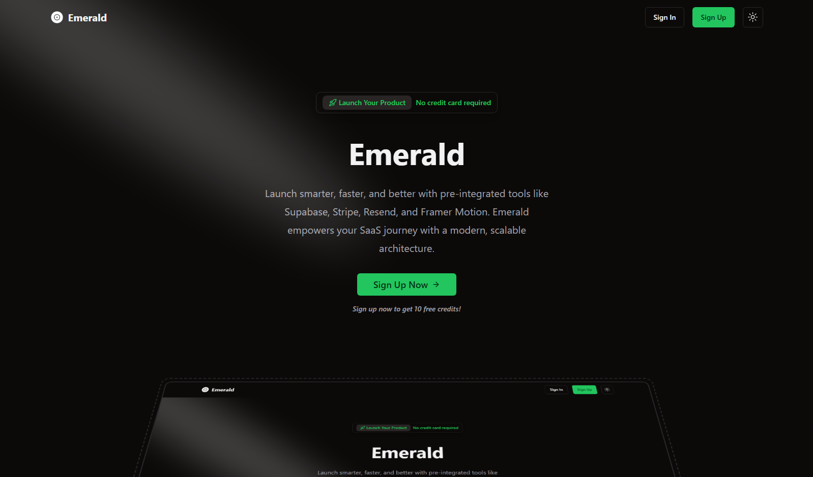 Emerald – Next.js SaaS